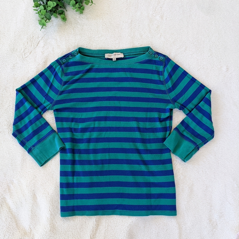 Jones New York sports Striped Top Size S